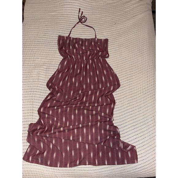 Kavu Dresses & Skirts - Kavu Large Long Maxi Dress With POCKETS Rusty Red Geometric Print